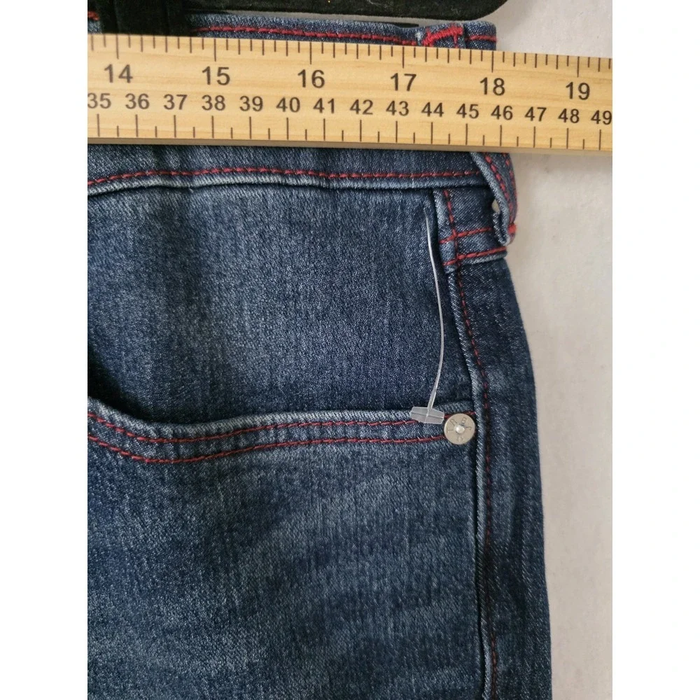 True Religion Ricky SN‎ Flap Straight Style 700872 Dark Fir Balsam Wash Sz 34x34